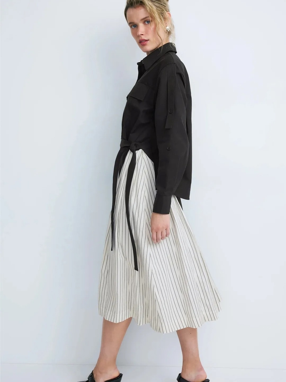 3.1 PHILLIP LIM WRAP SHIRT DRESS SIZE 6 MSRP $750 - Picture 3 of 13